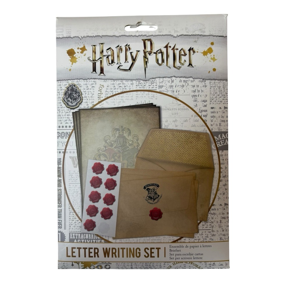 Official Harry Potter Hogwarts Letter Writing Set w/Envelopes & Stickers
